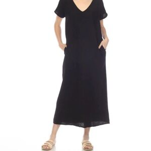 Honest Cotton Gauzy Handmade Dress with pockets - S/M